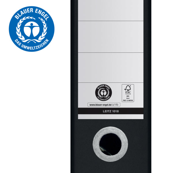 Segtuvas LEITZ 180° Recycle, A4, 80mm, juoda