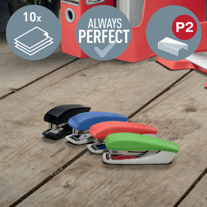 Segiklis Leitz Recycle Mini, sega iki 10 lapų, raudonas