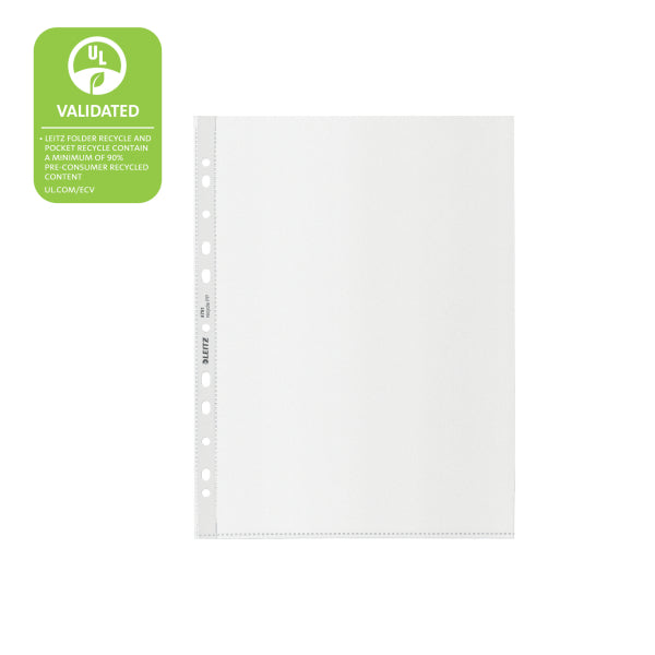 Įmautės Leitz Recycle, A4, 100mic, 25vnt.,  matinės sp.