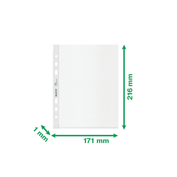Įmautės Leitz Recycle, A5, 100mic,  25vnt, matinės sp.