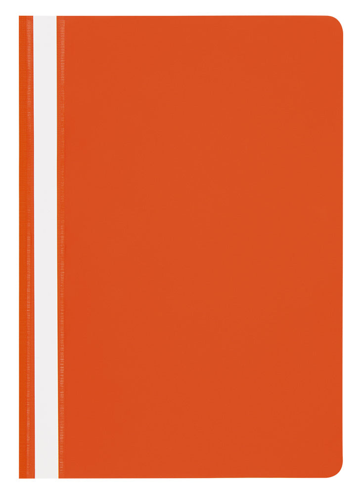 Aplankas dokumentams su įsegėle Panta Plast A4,  (pak. -10 vnt.), oranžinė