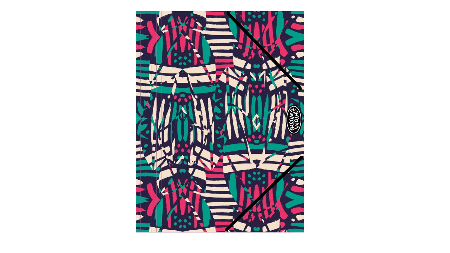 Dėklas dokumentams OCW TRIBAL, PP, su gumele