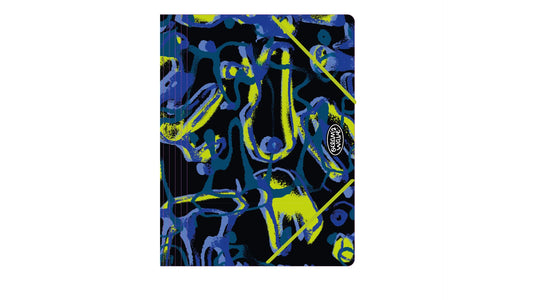 Dėklas dokumentams OCW BLUE LIQUID, PP, su gumele