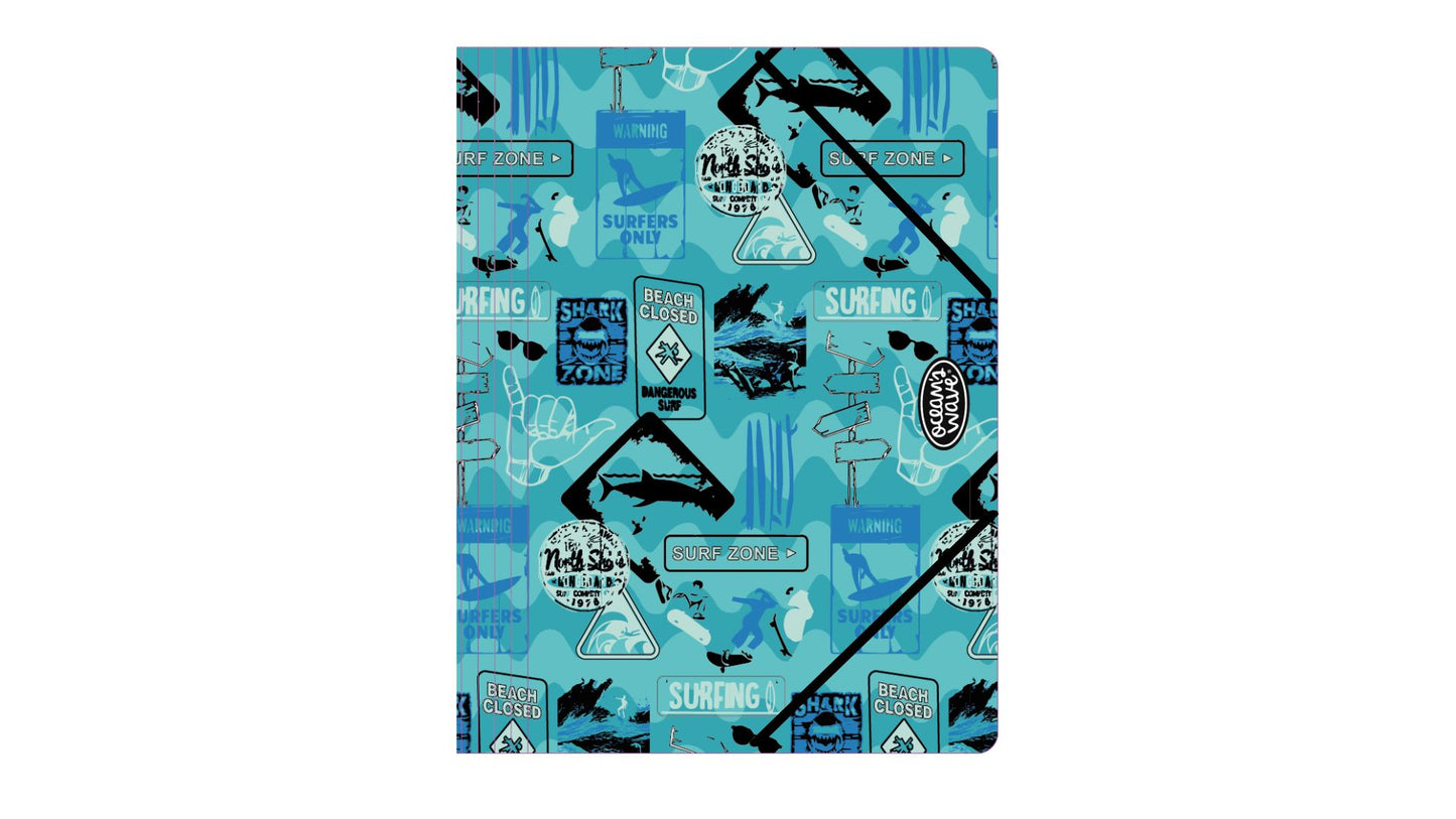 Dėklas dokumentams OCW SURF, PP, su gumele