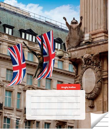 English notebook, lined, 36 pages. Inner pages weight – 90 g/m2.