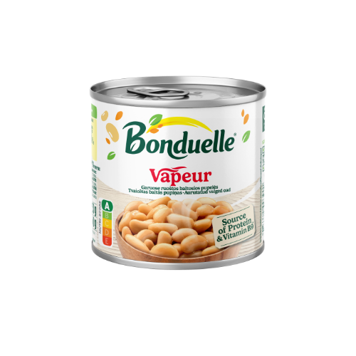 Steamed white beans BONDUELLE VAPEUR, 425 ml