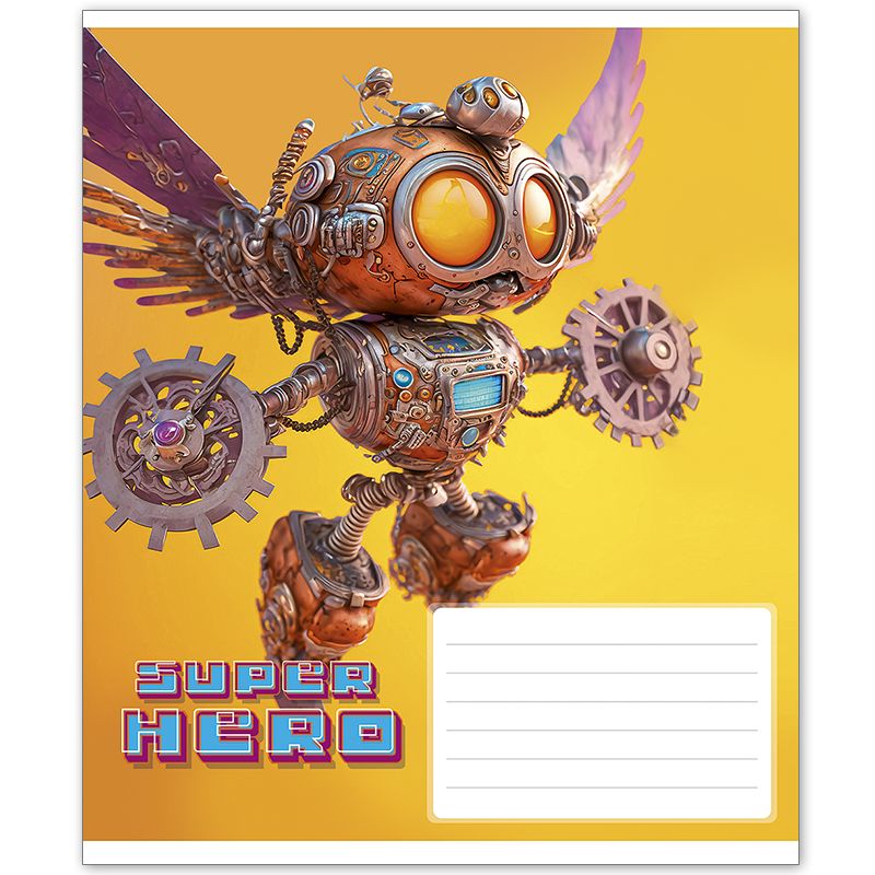 Notebook Schoolboy, A5, 12 sheets, 55 gsm, squared