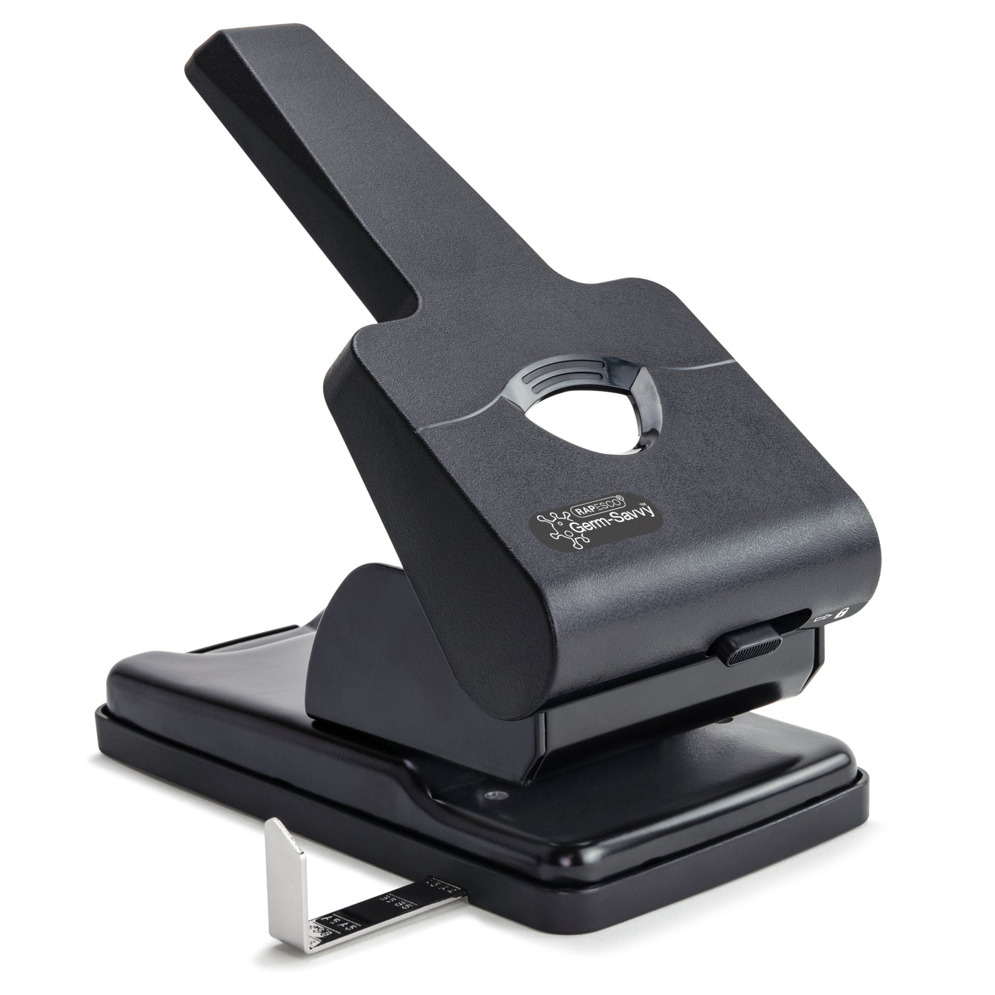 RAPESCO Germ-Savvy™ Hole Punch: HD865, 2-hole, 50 sheets, black