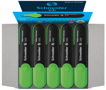 Text marker SCHNEIDER JOB, 1-5 mm, green
