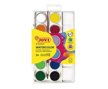 Akvareliniai dažai JOVI, 12 spalvų rinkinys