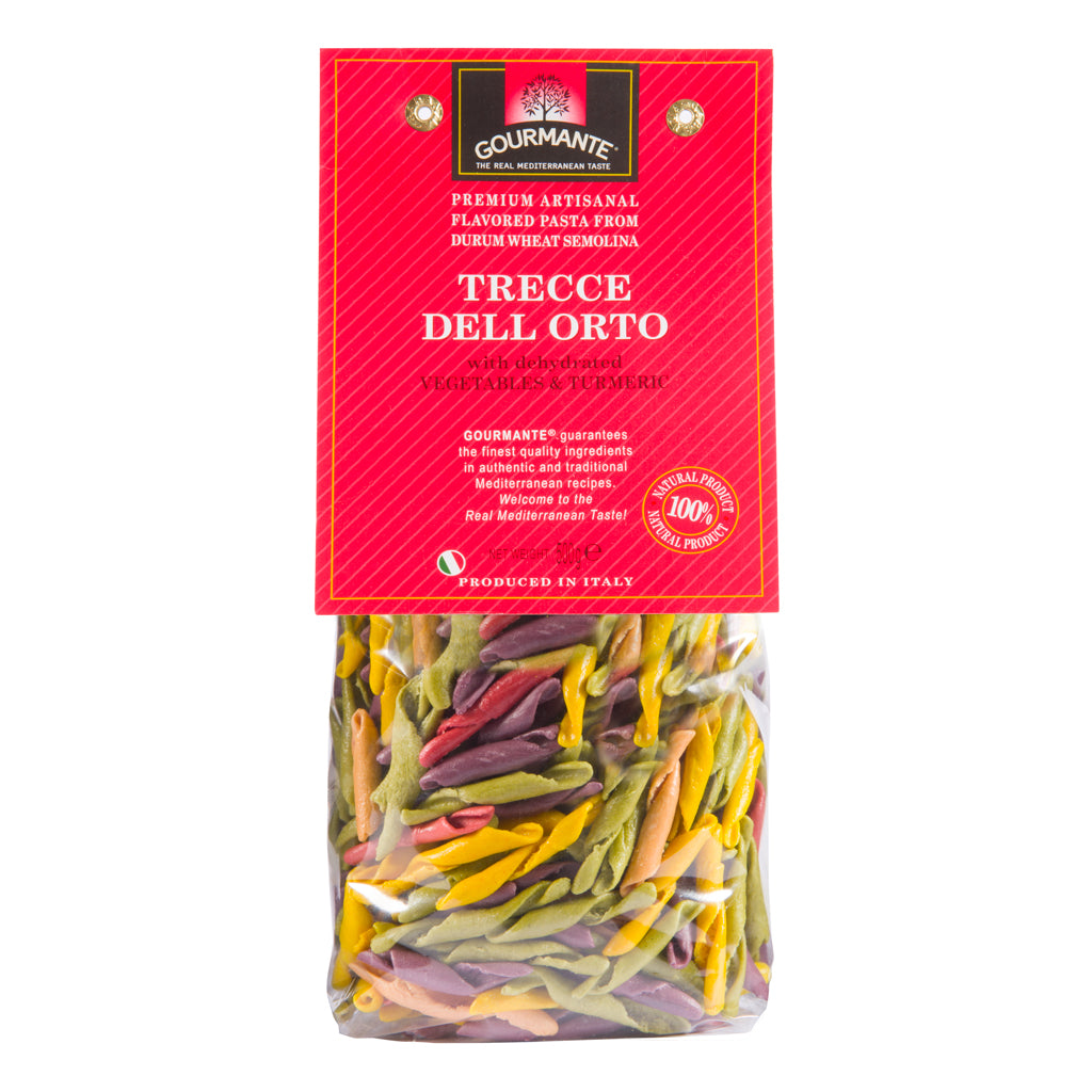GOURMANTE durum wheat pasta, Trecce dell Orto, 500g