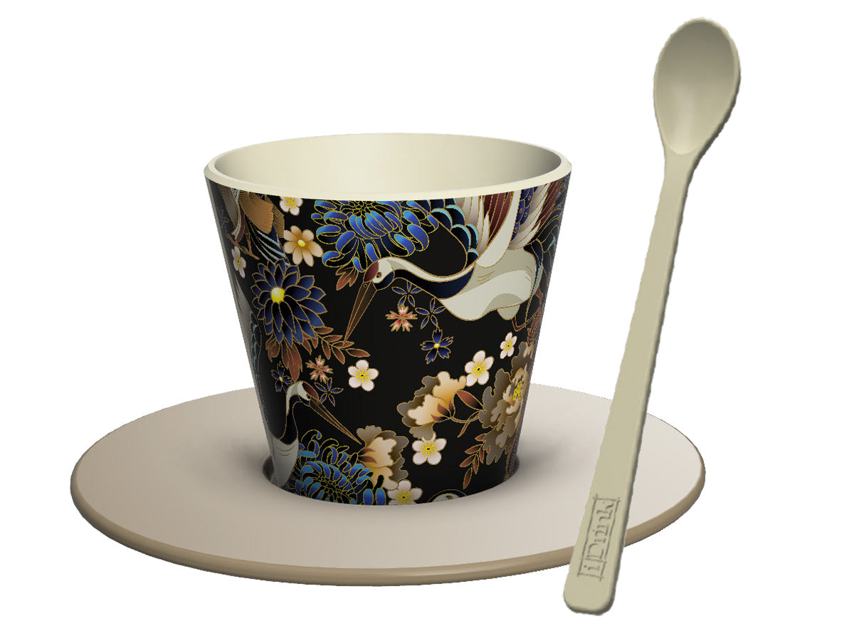 Cup with saucer and spoon Itotal Nature, 90ml