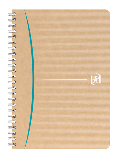 Notebook with spiral OXFORD Touareg, A5, recycled paper, 100 sheets, with squares