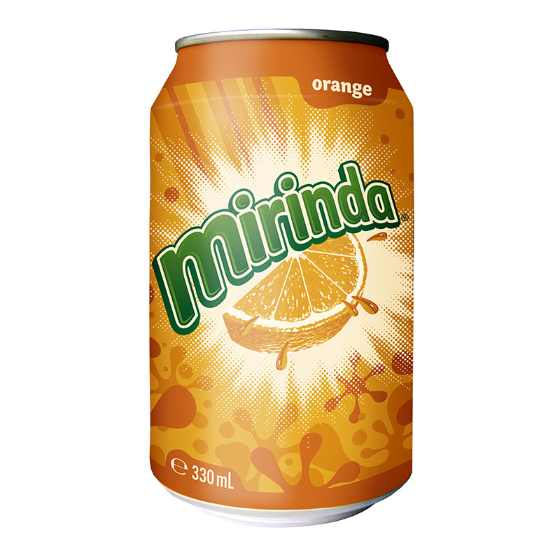 Carbonated drink MIRINDA Orange, 0.33 l, can D
