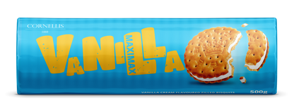 Sausainiai CORNELLIS MaxiMax, vaniliniai, 500 g