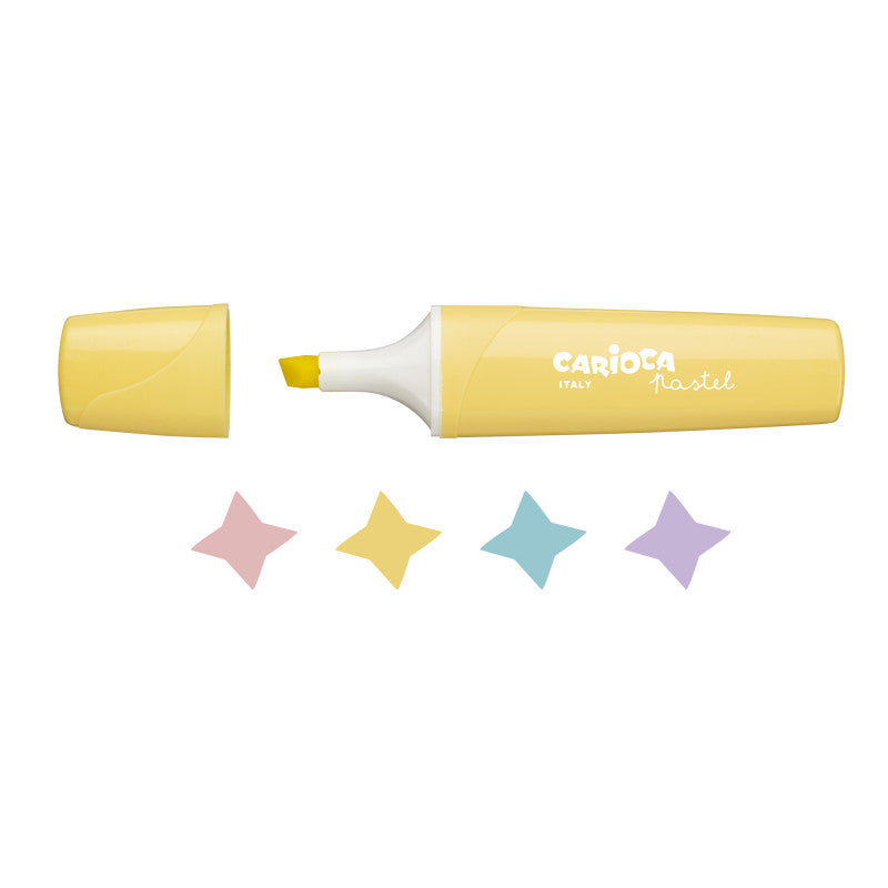 Text markers CARIOCA Pastel, 4 pcs.