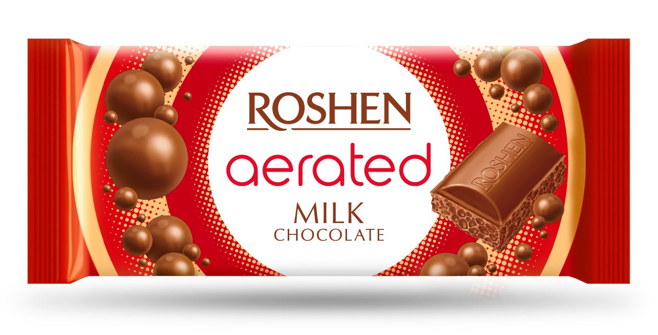 Pieniškas šokoladas ROSHEN, korėtas, 80 g