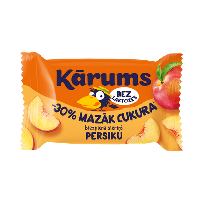Varškės sūrelis Karums persikų skonio, 40 g