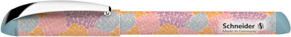 Fountain pen SCHNEIDER Glam, plastic colored body, blue ink, suitable for right-handed and left-handed people