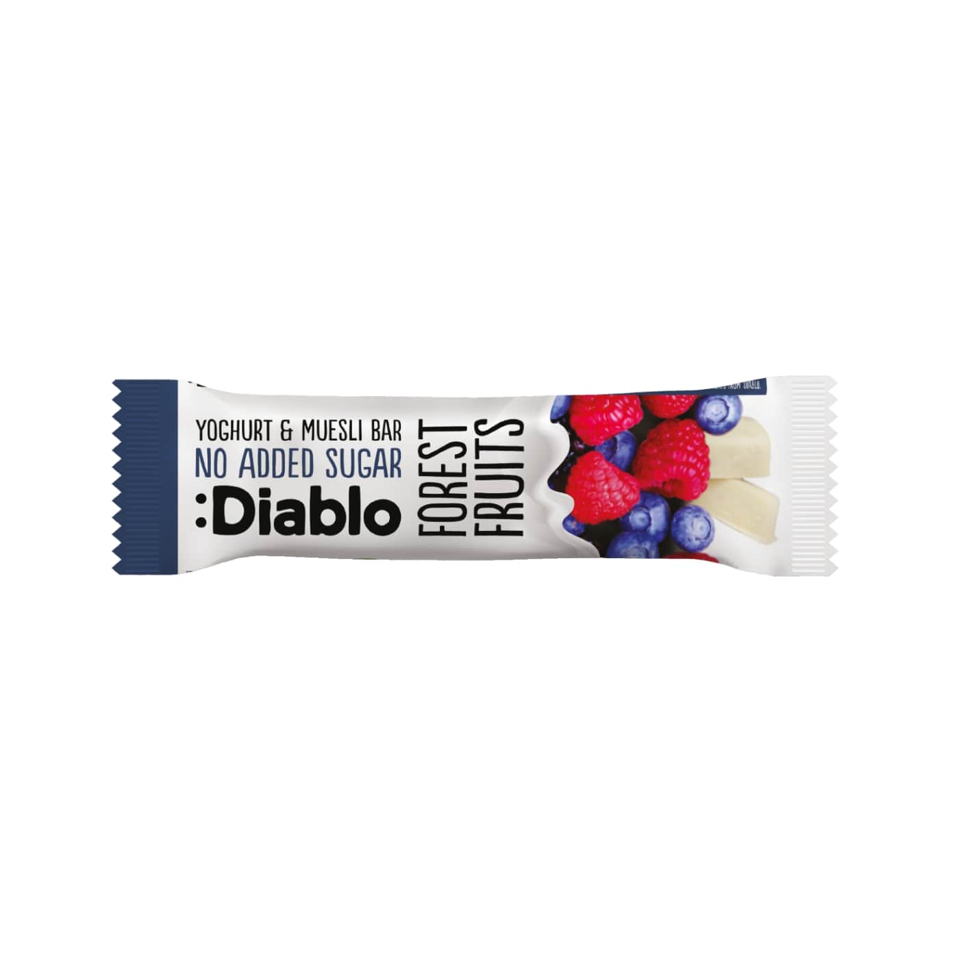 Muesli bar with forest fruit flavored yogurt, DIABLO, no added sugar, 30g