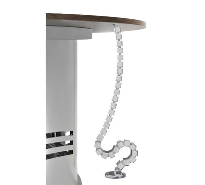 Vertical cable holder, 1300mm, silver