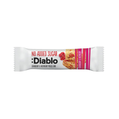 Muesli bar with cranberries and raspberries, DIABLO, no added sugar, 30g