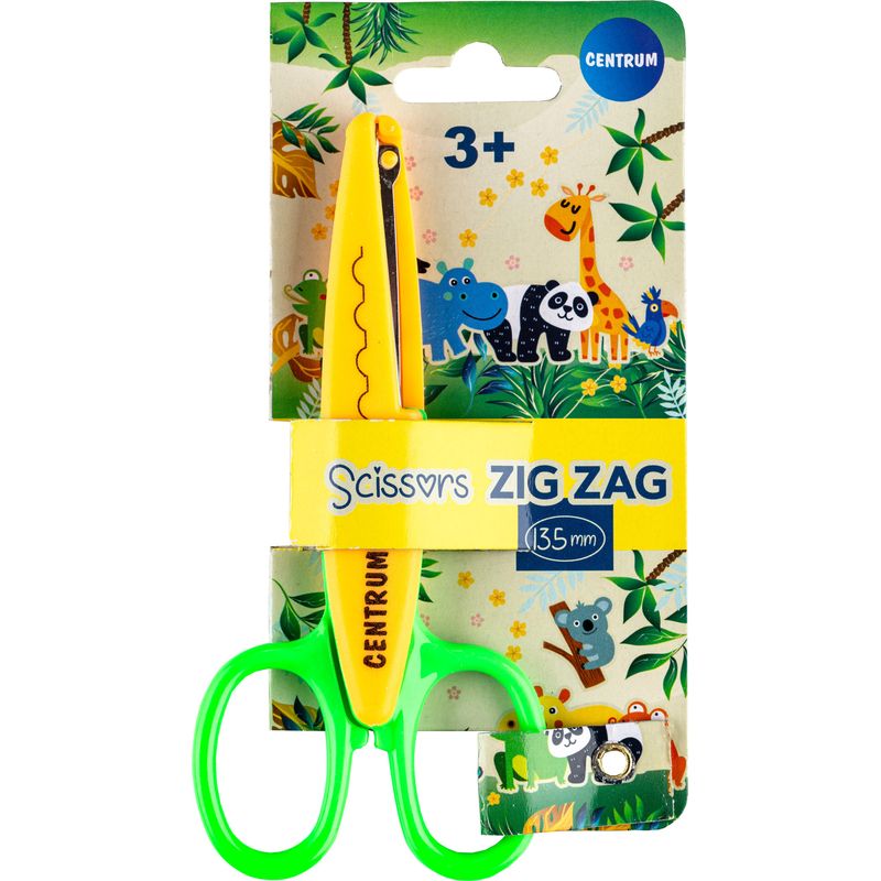 Centrum ZIG-ZAG figure scissors, various colors