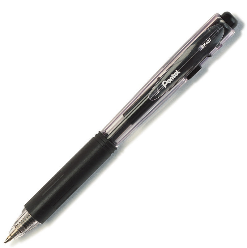 Automatic ballpoint pen PENTEL BK437, 0.7 mm., black