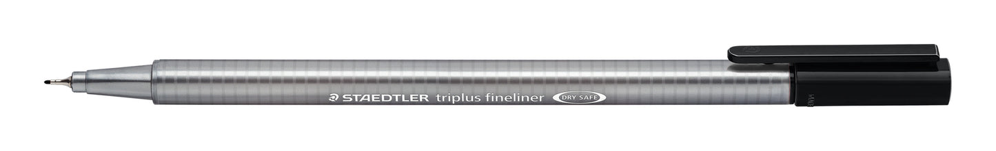 Vienkartinis rašiklis STAEDTLER TRIPLUS FINELINER 334, 0,3 mm, juoda