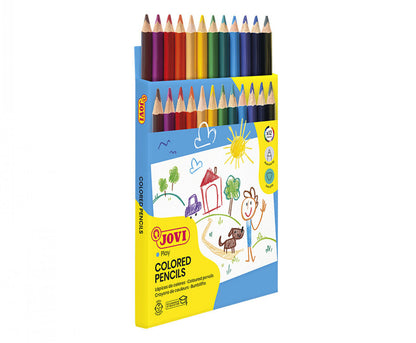 Spalvoti pieštukai, tribriauniai, stori  JOVI, 12 spalvų 735/12
