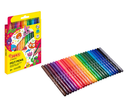 Flomasteriai JOVI, 24 spalvų rinkinys