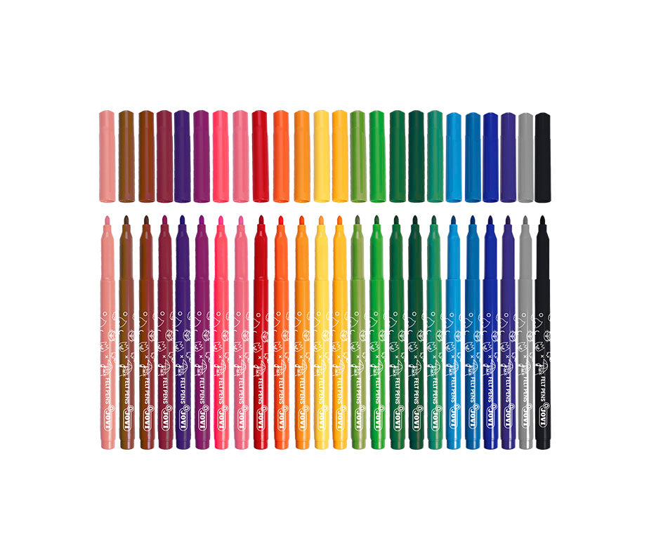 Flomasteriai JOVI, 24 spalvų rinkinys