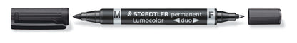 Permanentinis žymeklis STAEDTLER LUMOCOLOR DUO 348, JUODA