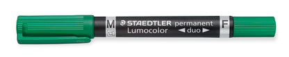 Permanentinis žymeklis STAEDTLER LUMOCOLOR DUO 348, ŽALIA