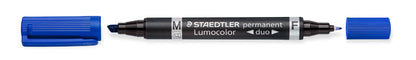 Permanentinis žymeklis STAEDTLER LUMOCOLOR DUO 348, MĖLYNA