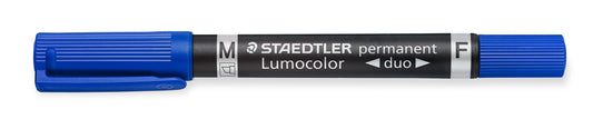 Permanentinis žymeklis STAEDTLER LUMOCOLOR DUO 348, MĖLYNA