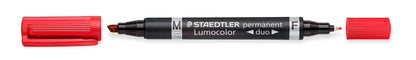 Permanentinis žymeklis STAEDTLER LUMOCOLOR DUO 348, RAUDONA