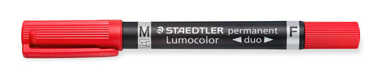 Permanentinis žymeklis STAEDTLER LUMOCOLOR DUO 348, RAUDONA