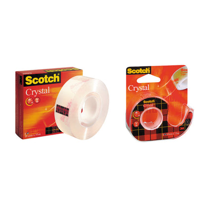 Adhesive tape 3M Scotch Crystal Clear 600, 19 mm x 33 m, extra clear