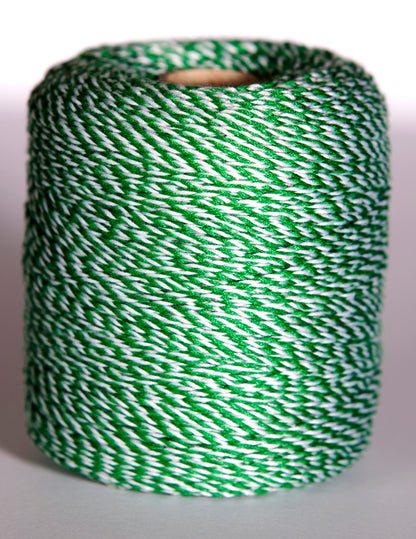 Notary thread, green/white.