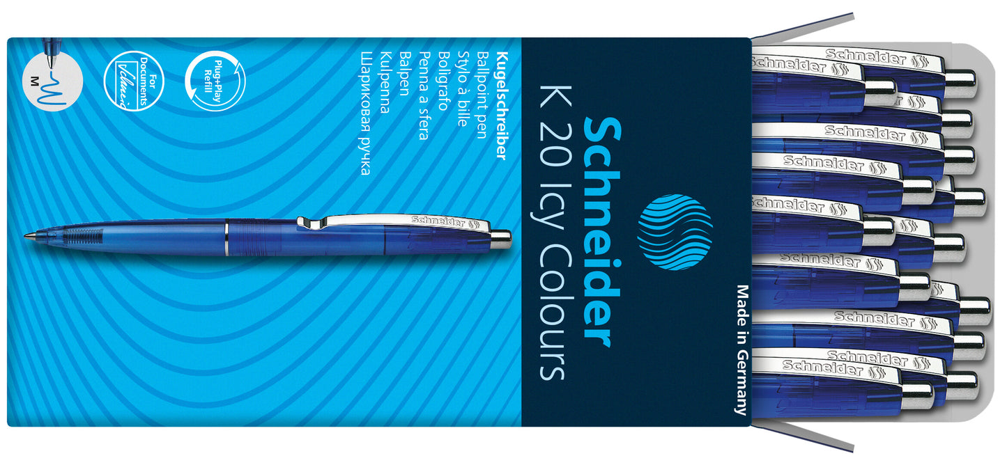Automatinis tušinukas SCHNEIDER K20 ICY COLOURS, 1,0 mm.