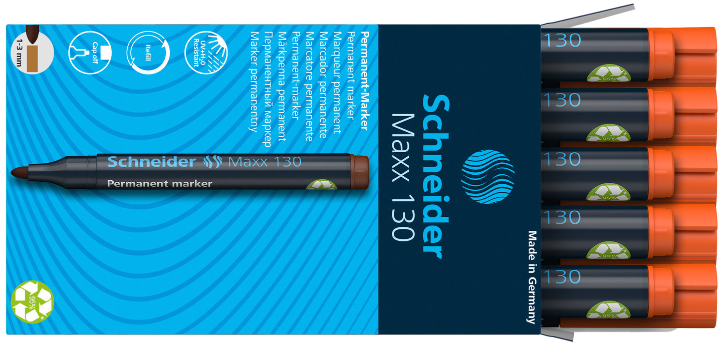 Permanentinis žymeklis SCHNEIDER MAXX 130, oranžinė sp.