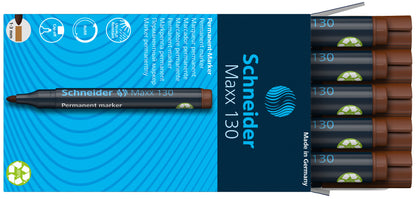 Permanentinis žymeklis SCHNEIDER MAXX 130, ruda sp.