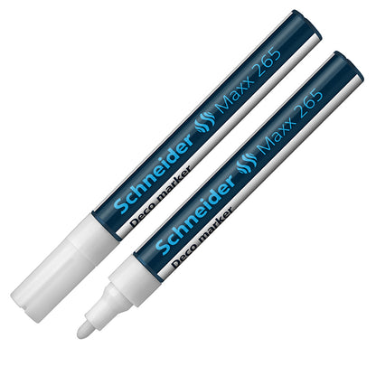 Chalk marker SCHNEIDER Deco Marker Maxx 265, 2-3mm, white