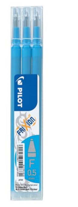 Šerdelė trinamajam rašikliui PILOT FRIXION 0.5 mm, tamsiai mėlyna, 3 vnt.