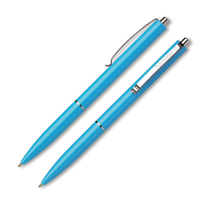SCHNEIDER K-15 automatic ballpoint pen, 1.0 mm., light blue body, blue ink