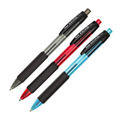 Automatic ballpoint pen PENTEL KACHIRI 0.7mm, red ink
