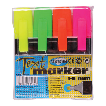 Text marker CENTRUM, set of 4 colors