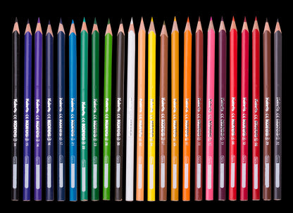 KORES triangular colored pencils, 24 pcs.