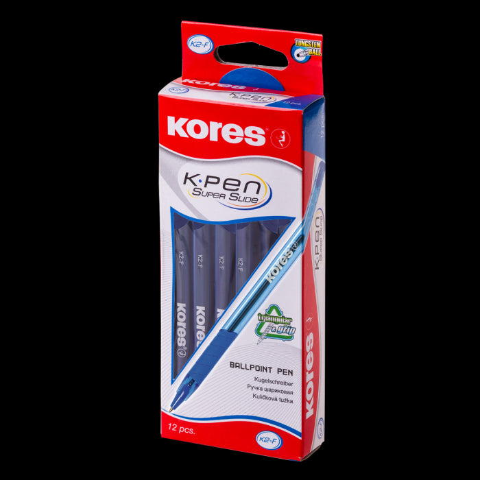 Tušinukas KORES K6-F, 0.5 mm, mėlynos spalvos tušas